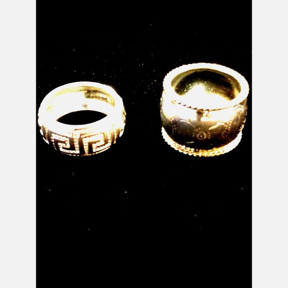 STUNNING~2 STERLING RINGS~TIME ERA 1940"S - Picture 1 of 3